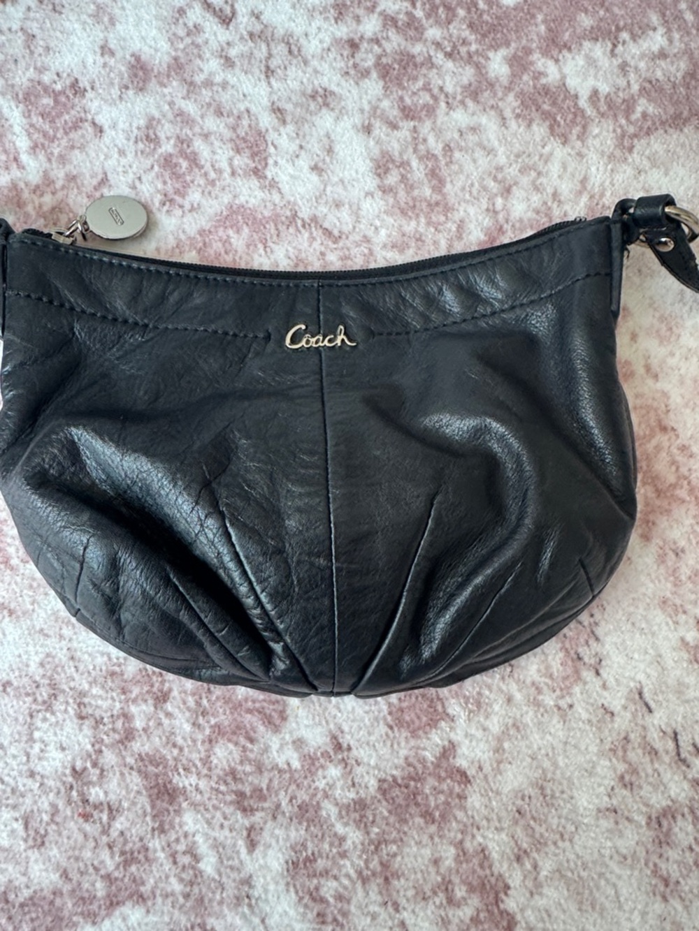 Coach Black Leather Crossbody Shoulder Bag - Picture 2 of 5